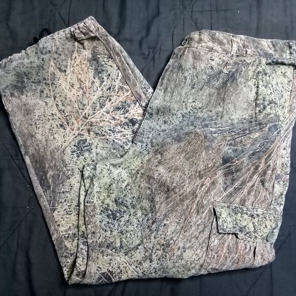 Mossy Oak Brush Camouflage Cargo Pants Hunting - Picture 1 of 10